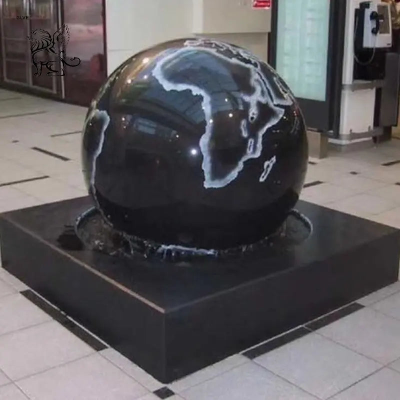 Feng Shui Garden Natural Stone Marble Floating Ball Fountain